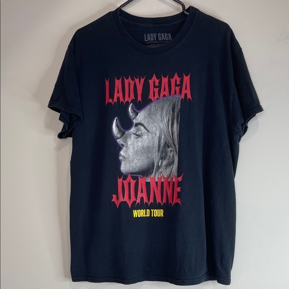Lady Gaga Official Joanne World Tour Graphic T-shirt Black Unisex 2017 Large - Picture 10 of 10